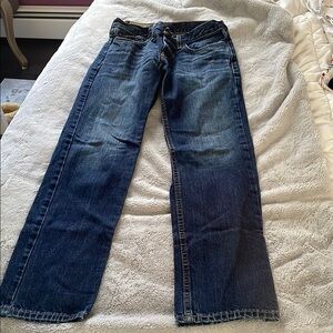 Hollister Men's Dark Blue Straight Jeans 28x30 mint! Like new!